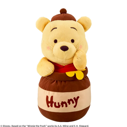 Winnie the Pooh ぬいぐるみ ハニーポット付き 2026/7/24入荷】くまのプーさん 赤いほっぺ グランデぬいぐるみ ハニー